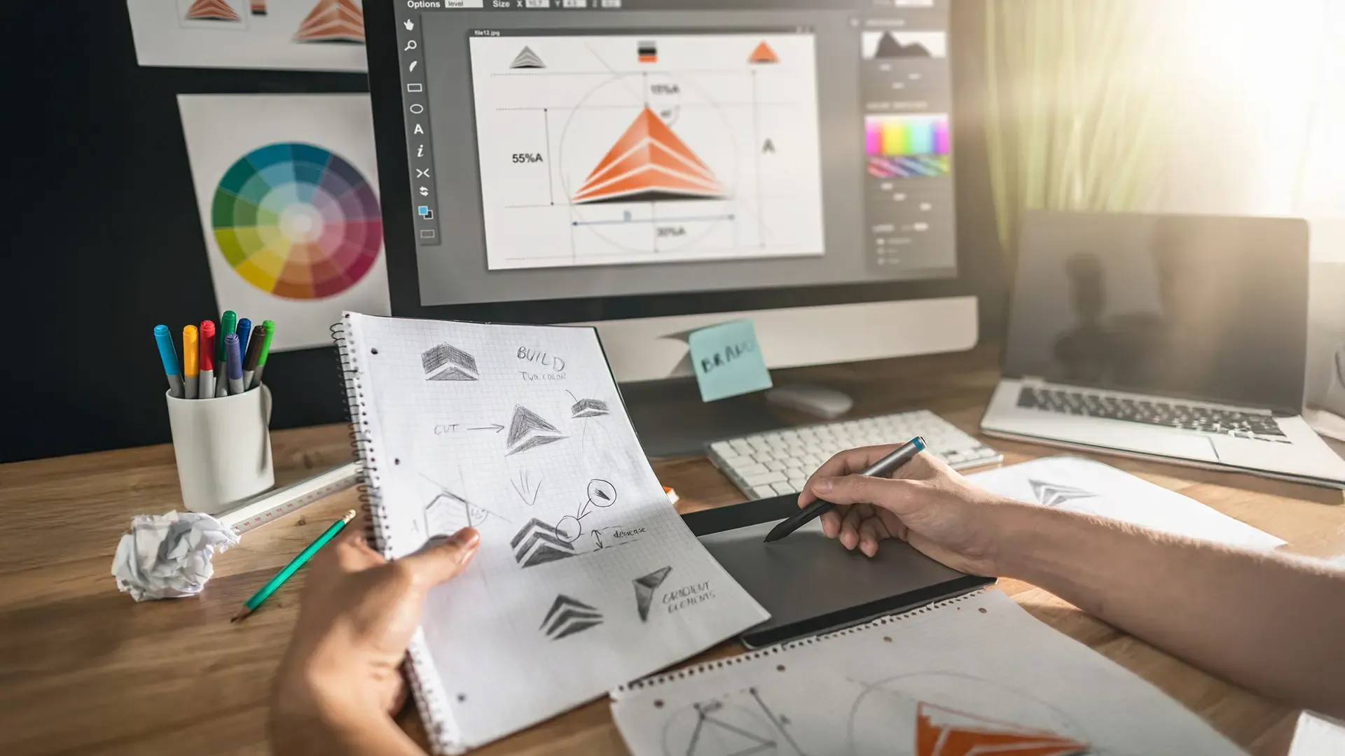 Somos <span class='text-orange' style='font-size: inherit;'>diseñadores</span>